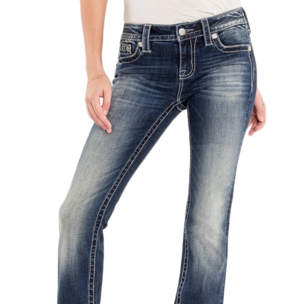 MISS ME DARK WASH BOOT CUT 33x34